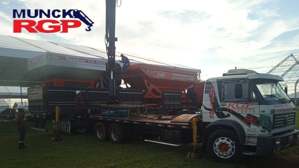 Munck Ribeirão Preto Içamento de máquinas e estruturas com Munck confiável Munck RGP